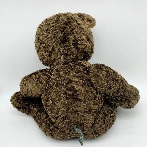 LL Bean Brown Plush Bear 16" Articulated Arms Legs Curly Poly Fur DCI Keene NH - Picture 3 of 9